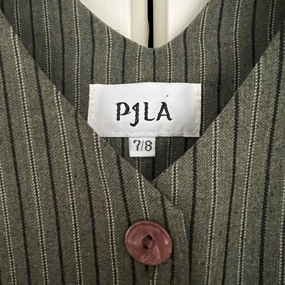 Vintage PJLA Black and Grey Striped Dresss - Picture 9 of 9